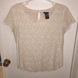 Aritizia Cream Lace Top - Talula